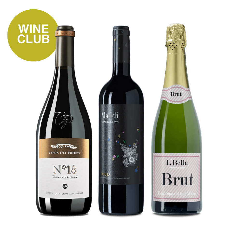 3 Bottles Club - Sparkling & Rioja Elegance